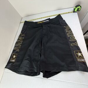 Clinch Gear MMA Wrestling Men's Shorts 36 Fight Jitsu Grappling ARMY Black